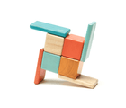 Magnetic Wooden Blocks & Travel Pouch - 8 Pieces