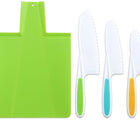 Tovla Jr cutting board and knives
