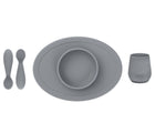 Ezpz First Foods Set in Grey. Available at www.tenlittle.com