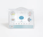 Packaging for ezpz Tiny Bowl in blue. Available at www.tenlittle.com