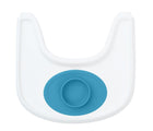 ezpz Tiny Bowl in blue on tray. Available at www.tenlittle.com
