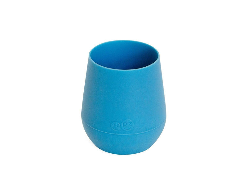 ezpz Tiny Cup in blue. Available at www.tenlittle.com