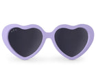 Front view of Ten Little Roshambo Heart Sunglasses - Lilac. Available at www.tenlittle.com