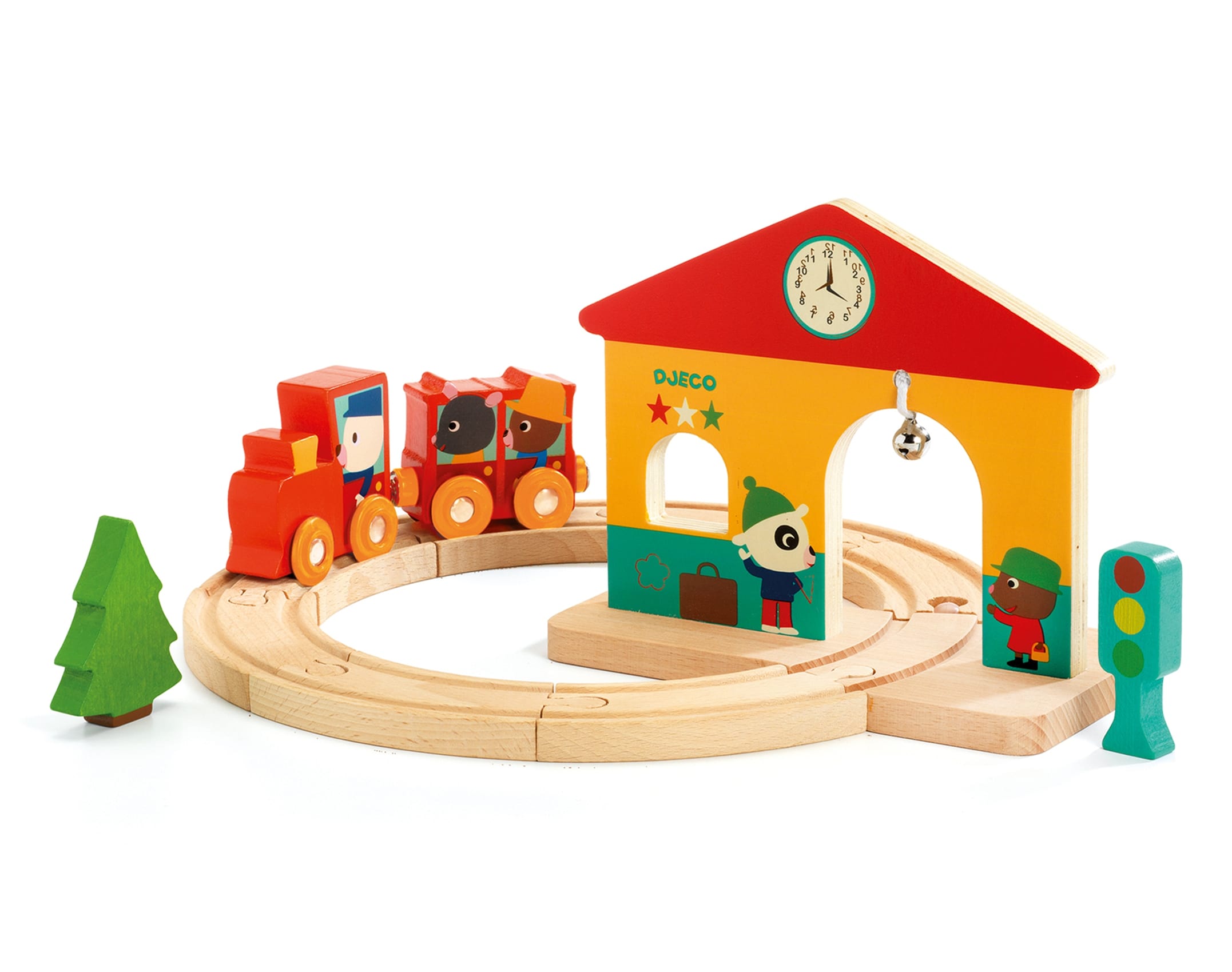 wortel Met opzet George Eliot Djeco Wooden Mini Train Set | Ten Little Toddler & Kids' Toys