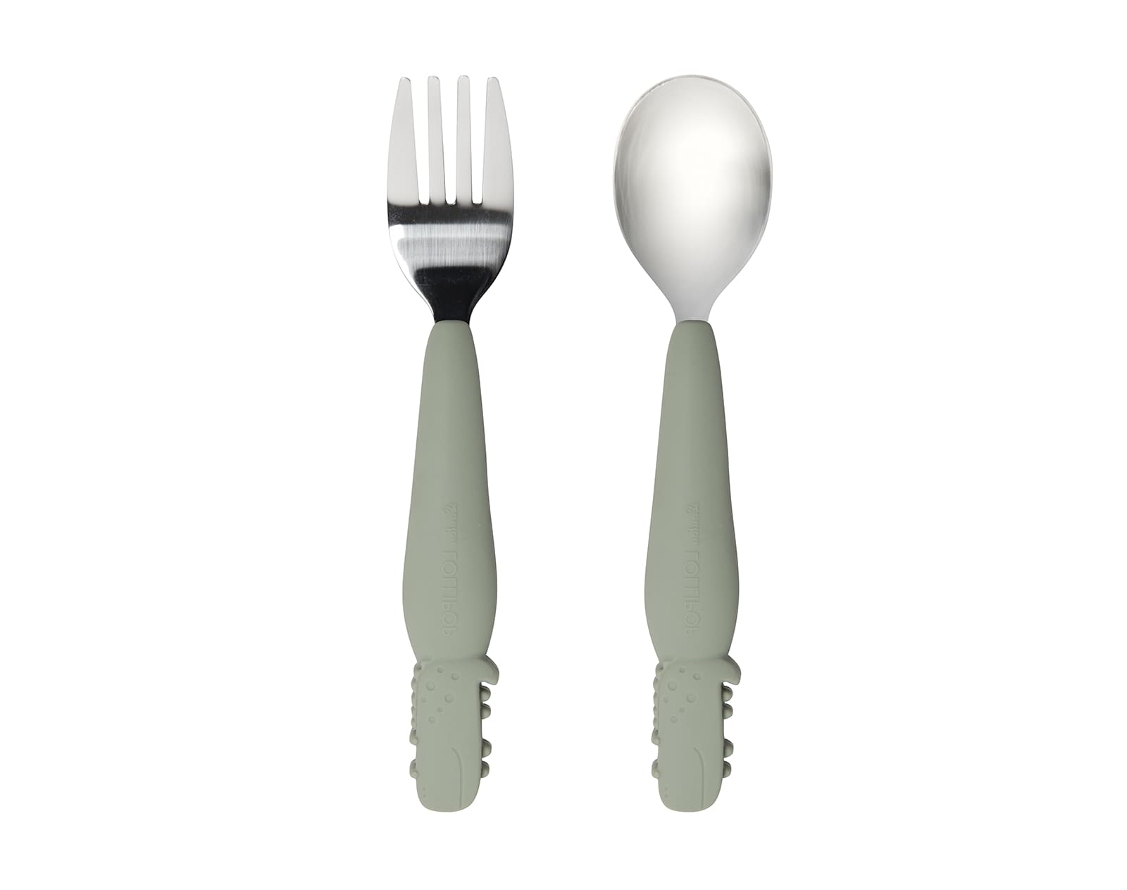 Loulou Lollipop Alligator Learning Spoon and Fork Set