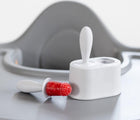 ezpz Tiny Pops on highchair tray. Available from tenlittle.com