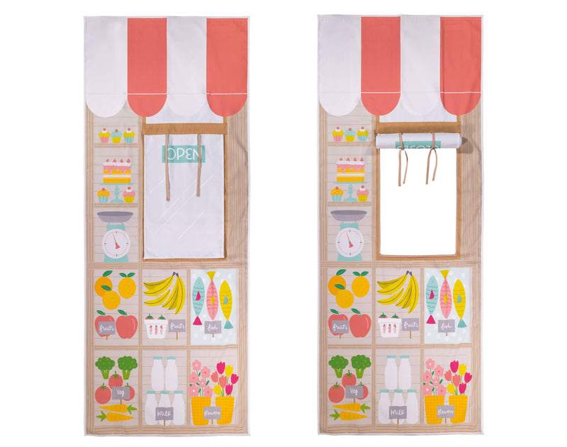 Swingly Farmer's Market & Bakery Doorway Playhouse storefront. Available from tenlittle.com