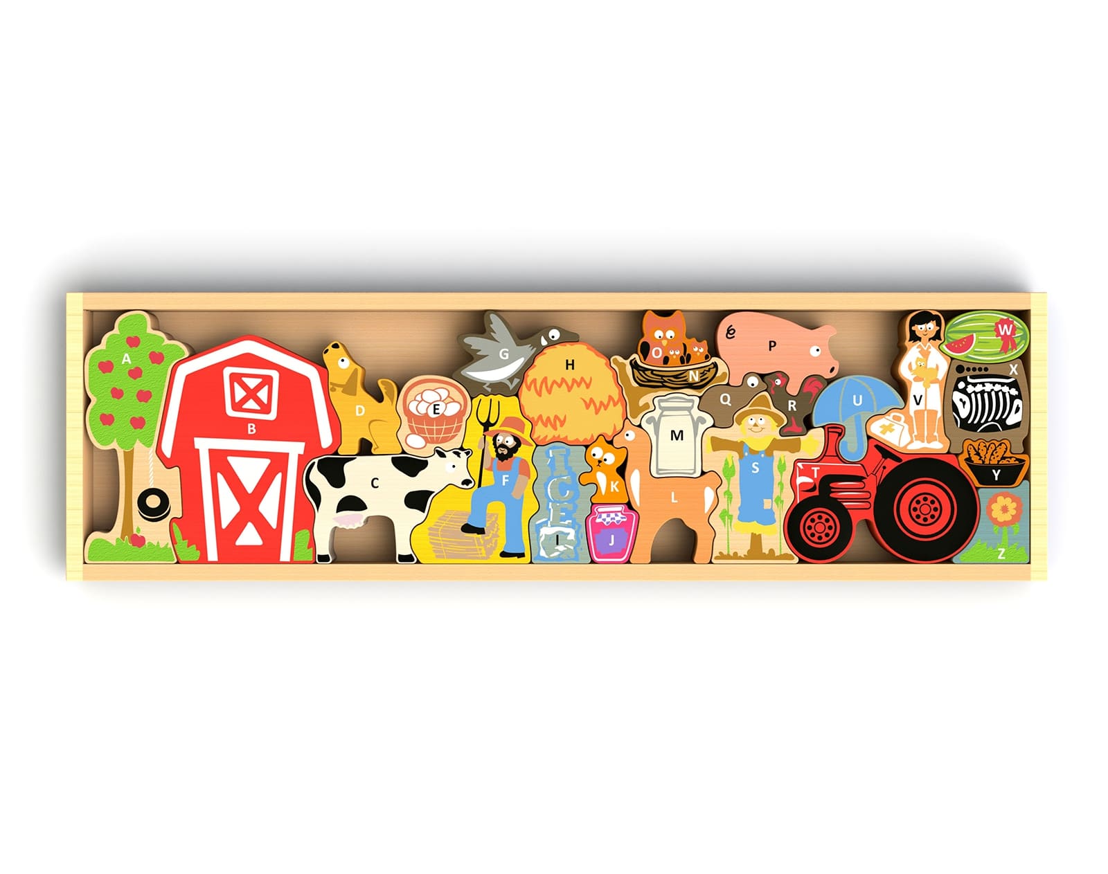 paso Destino misericordia BeginAgain Farm A to Z Puzzle & Playset | Ten Little Baby & Kids Toys