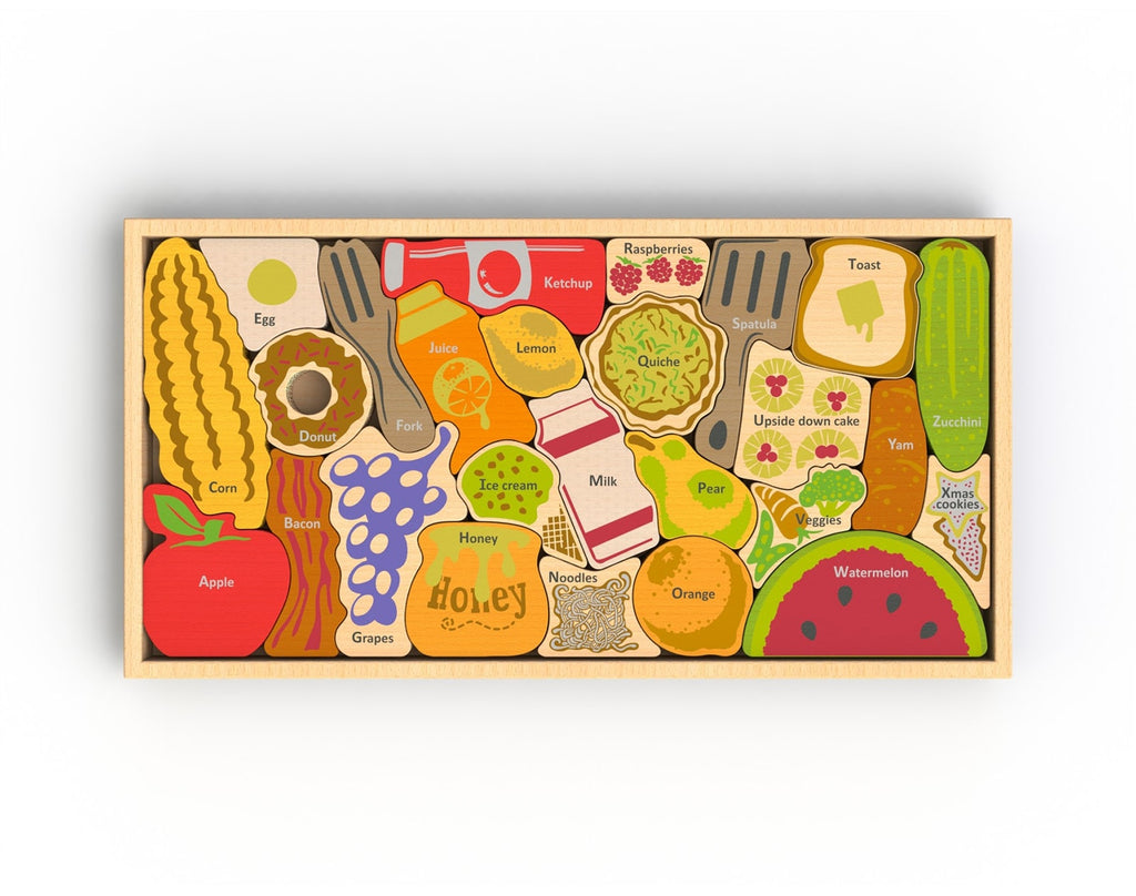 Begin Again - Grocery Food Puzzles 3 Pack - Yellow Turtle