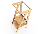 Top view of All Circles Toddler Tower in natural. Available from tenlittle.com