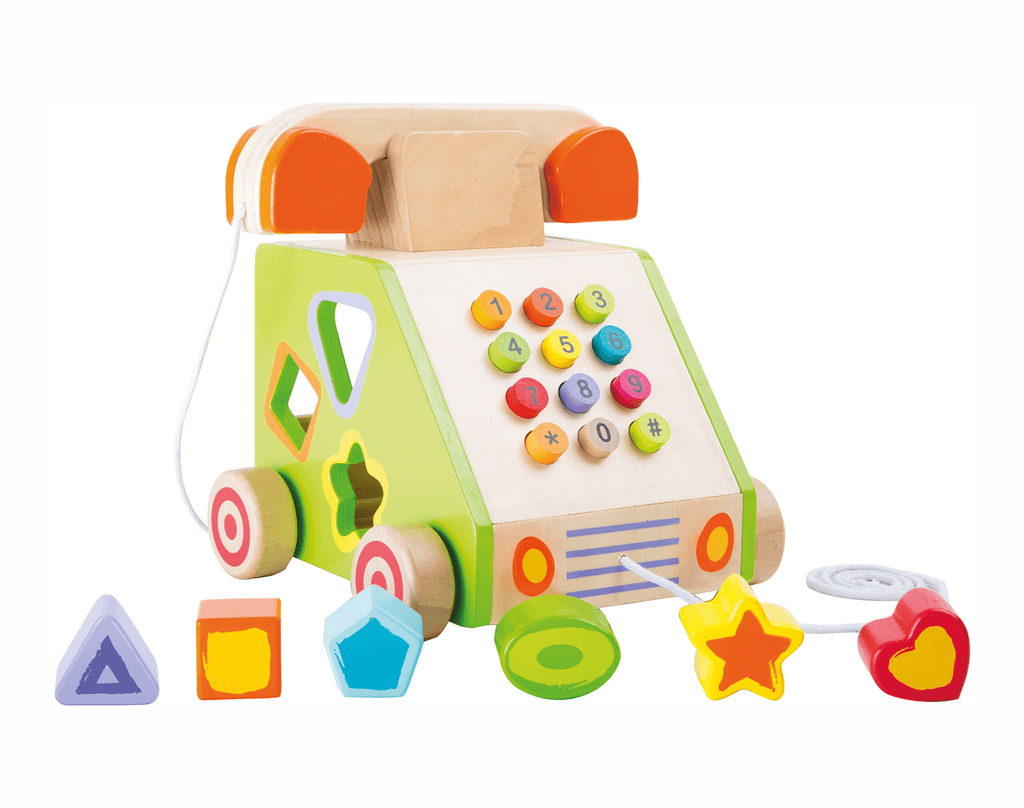 Small Foot Telephone Shape Sorter Ten Little Toddler & Kids’ Toys
