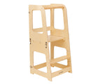 Natural colored Piccalio Convertible Kitchen Tower. Available from www.tenlittle.com