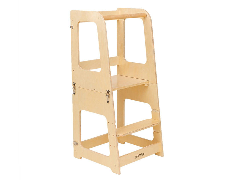 Natural colored Piccalio Convertible Kitchen Tower. Available from www.tenlittle.com