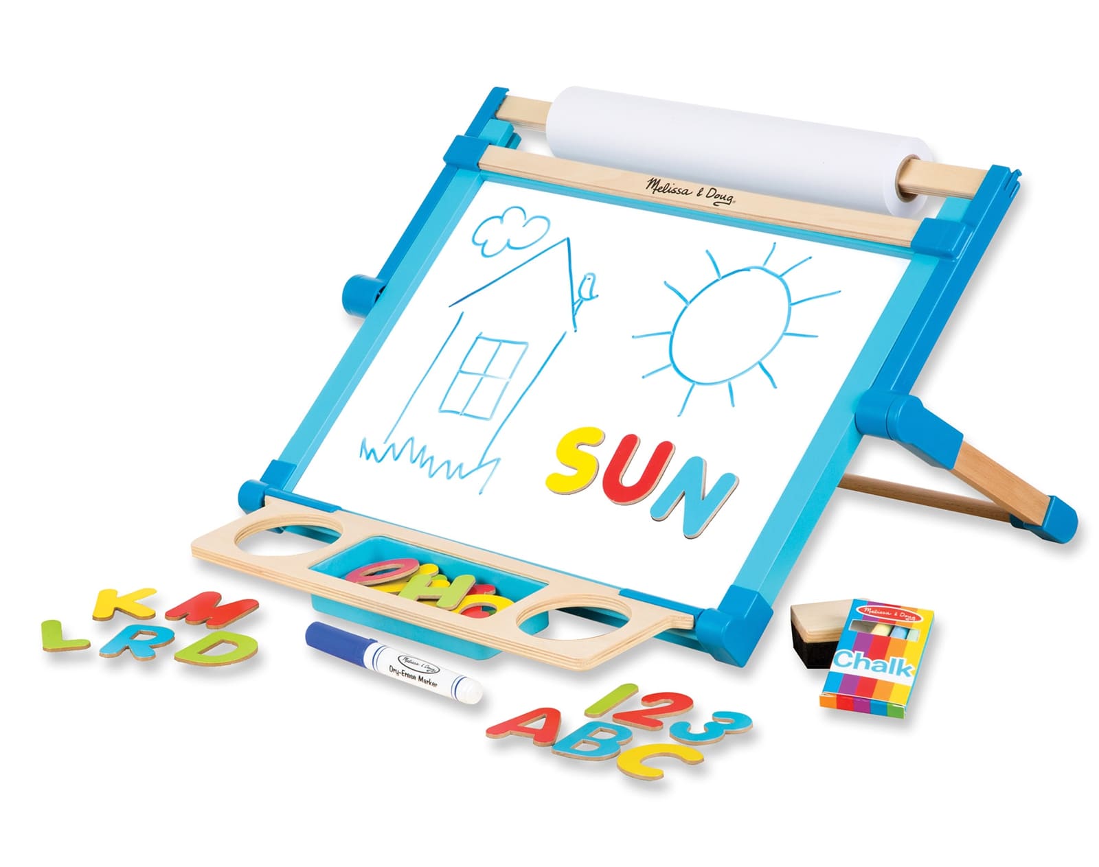  Matty's Toy Stop 2-in-1 Mini Wooden Tabletop Easel