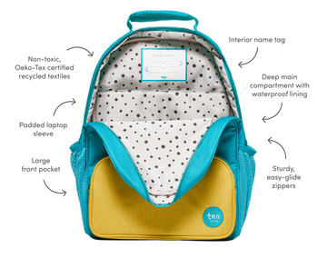 Recycled Backpack - 15 Inch – Ten Little