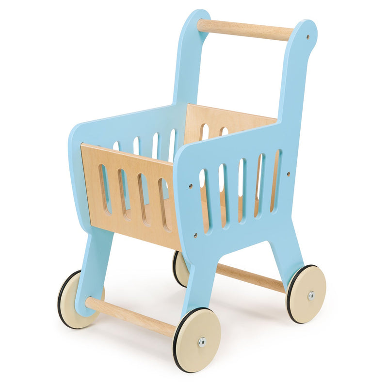 Ten Little Kids Wooden Shopping Cart - Available at www.tenlittle.com