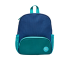 Ten Little Recycled Backpack - 12 Inch Navy & Green - Available at www.tenlittle.com