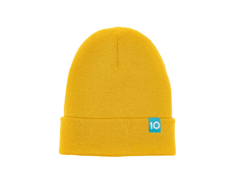 Ten Little Knit Beanies Mariegold Yellow - Available at www.tenlittle.com