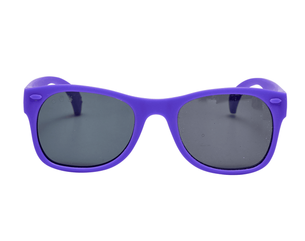 Front view of Ten Little Sunglasses - Purple. Available at www.tenlittle.com