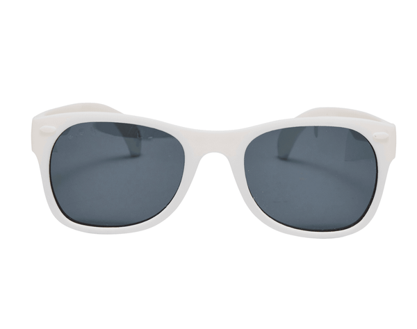 Front view of Ten Little Sunglasses - White. Available at www.tenlittle.com
