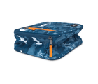 Side View Ten Little Freezable Classic Lunch Box Success Camp Sharks - Available at www.tenlittle.com