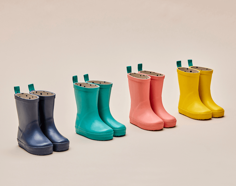 Ten Little Toddler and Kids Shoes Rain Boots Yellow
