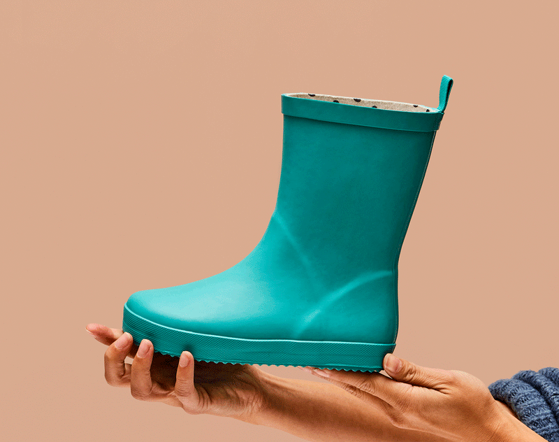 Ten Little Toddler and Kids Shoes Rain Boots Yellow