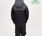 Back View of Therm Hydracloud Puffer Jacket - Black - Available at www.tenlittle.com