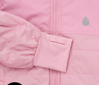 Cuffs with thumbholes - Close up - Therm Hydracloud Puffer Jacket - Pink - Available at www.tenlittle.com