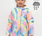 Waterproof and Windproof - Therm Snowrider Deep Winter Coat - Rainbow Stripe. Available at www.tenlittle.com
