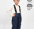 Waterproof and Windproof - Therm - Snowrider Convertible Snow Pants - Navy - Available at www.tenlittle.com