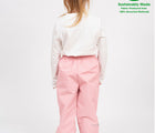 Back View Girl wearing Therm Eco Waterproof & Windproof Splash Pant- pink - Available at www.tenlittle.com