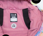 Inner Backpack straps/Insulated Fleece Lined - Contoured Hood Snowrider One Piece Snowsuit - Rainbow Stripe- Available at www.tenlittle.com