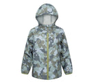 Therm Eco Weatherproof Packable Rainshell - Camo. Available at www.tenlittle.com