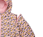 Close up detachable sleeve of  Snapper Rock - 2 in 1 Puffer Jacket & Vest - Leopards - Available at www.tenlittle.com