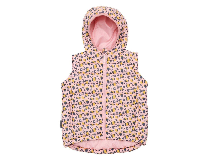 Snapper Rock - 2 in 1 Puffer  Vest - Leopards - Available at www.tenlittle.com