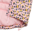 Close up material and zipper of Snapper Rock - 2 in 1 Puffer Jacket & Vest - Leopards - Available at www.tenlittle.com