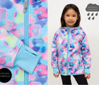 Waterproof and windproof - girl wearing Therm All-Weather Hoodie - Electric Floral - Available at www.tenlittle.com