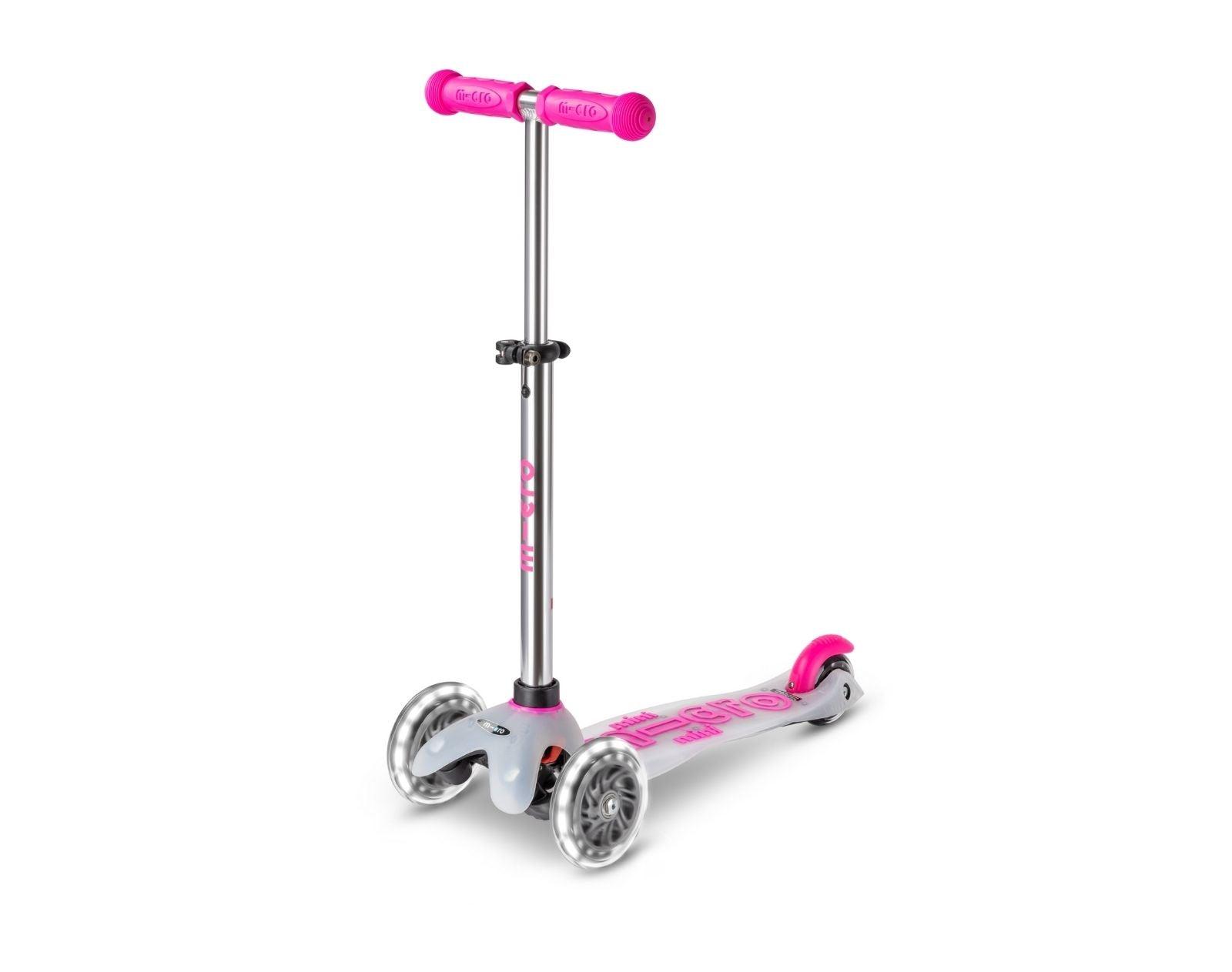 MICRO mini deluxe ピンク LED付き Micro Mini Glitter LED Scooter – Micro Kickboard