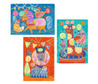 Different designs of Djeco Colorful Circus Coloring - Available at www.tenlittle.com