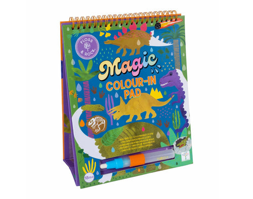 Magic Water Reusable Color-in Pad - Dino
