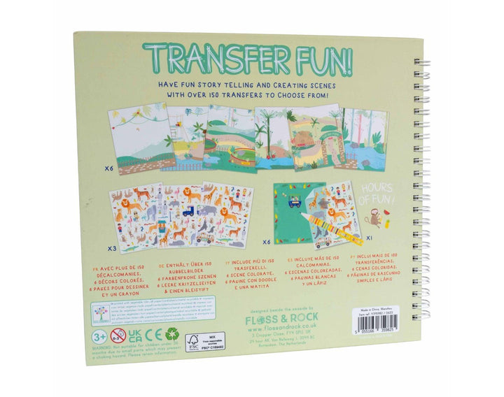 Back view of Floss and Rock Transfer Fun- Jungle - Available at www.tenlittle.com