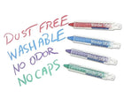 Dust free, washable, no odor, no caps - The pencil grip - Wonder Stix - Set of 24 - available at www.tenlittle.com