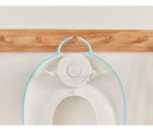 Hangged back of Hangged BabyBjorn Toilet Training Set - White/Turquoise - Available at www.tenlittle.com