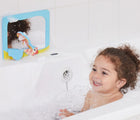 Baby in bath tub using Edushape Look & Sea Mirror - Available at www.tenlittle.com