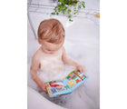 Baby reading HABA Color changing bath book - farm animals - available at www.tenlittle.com
