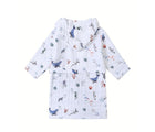 Back of Malabar Baby Hooded Muslin Robe - Under the sea - Available at www.tenlittle.com