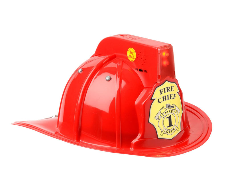 Front and side view of Aeromax Fire Chief Helmet - Red - Available at www.tenlittle.com