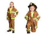 Child wearing Aeromax Firefighter Costume Brown. Available from tenlittle.com