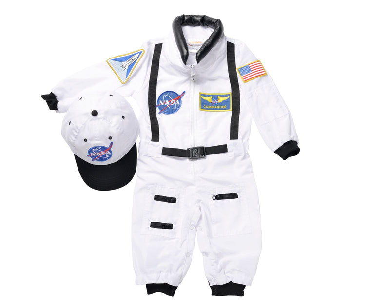 Aeromax Little Astronaut Suit (13-21M) - White - Available at www.tenlittle.com